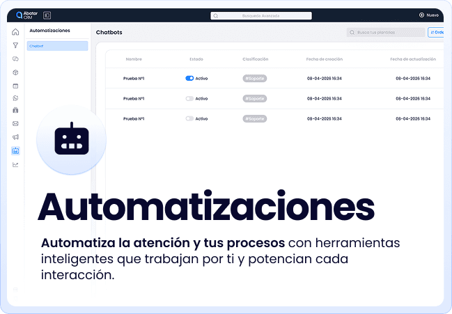 Solución Automatizaciones de Abatar CRM